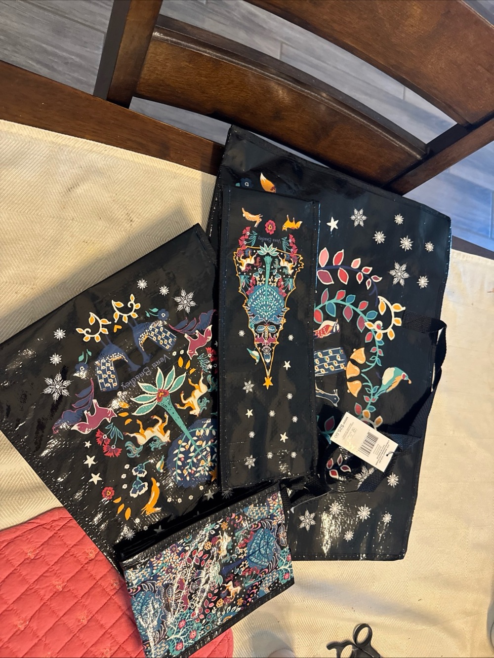 Vera Bradley market totes set 4